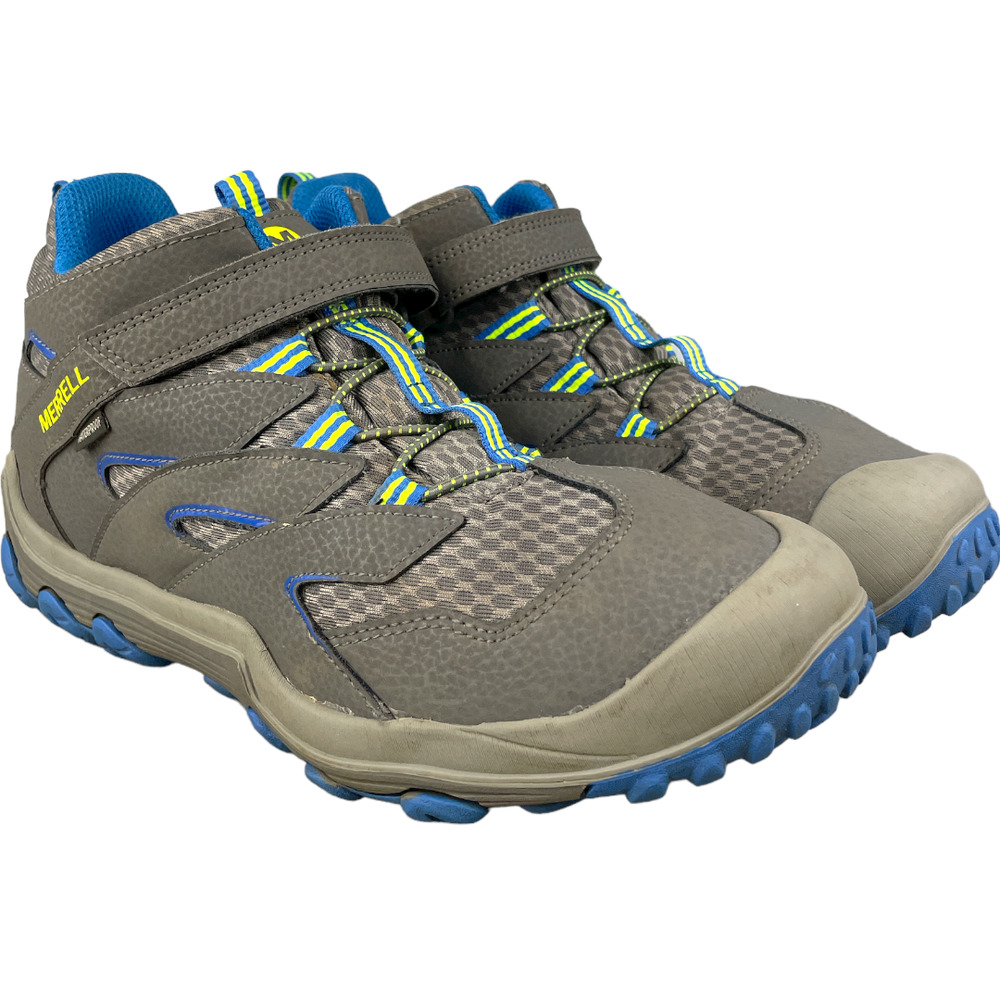 Merrell Chameleon 7 Access Mid Hiking Shoe Waterproof Gray MK259197 Kids 7 M